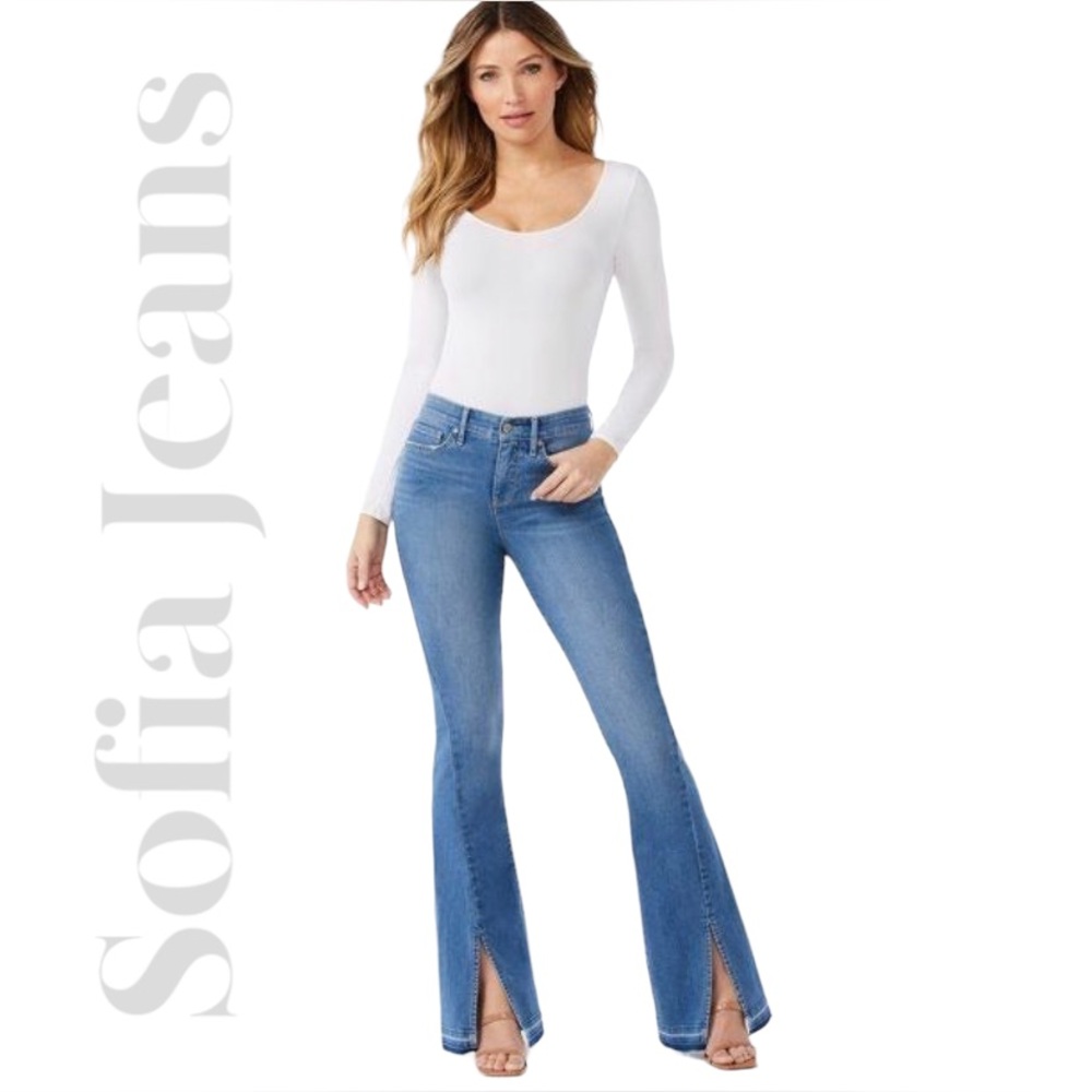 NWT Melisa Sofia Flare Wide Leg Jean Plus Size 16S Short SOLD OUT Size!
